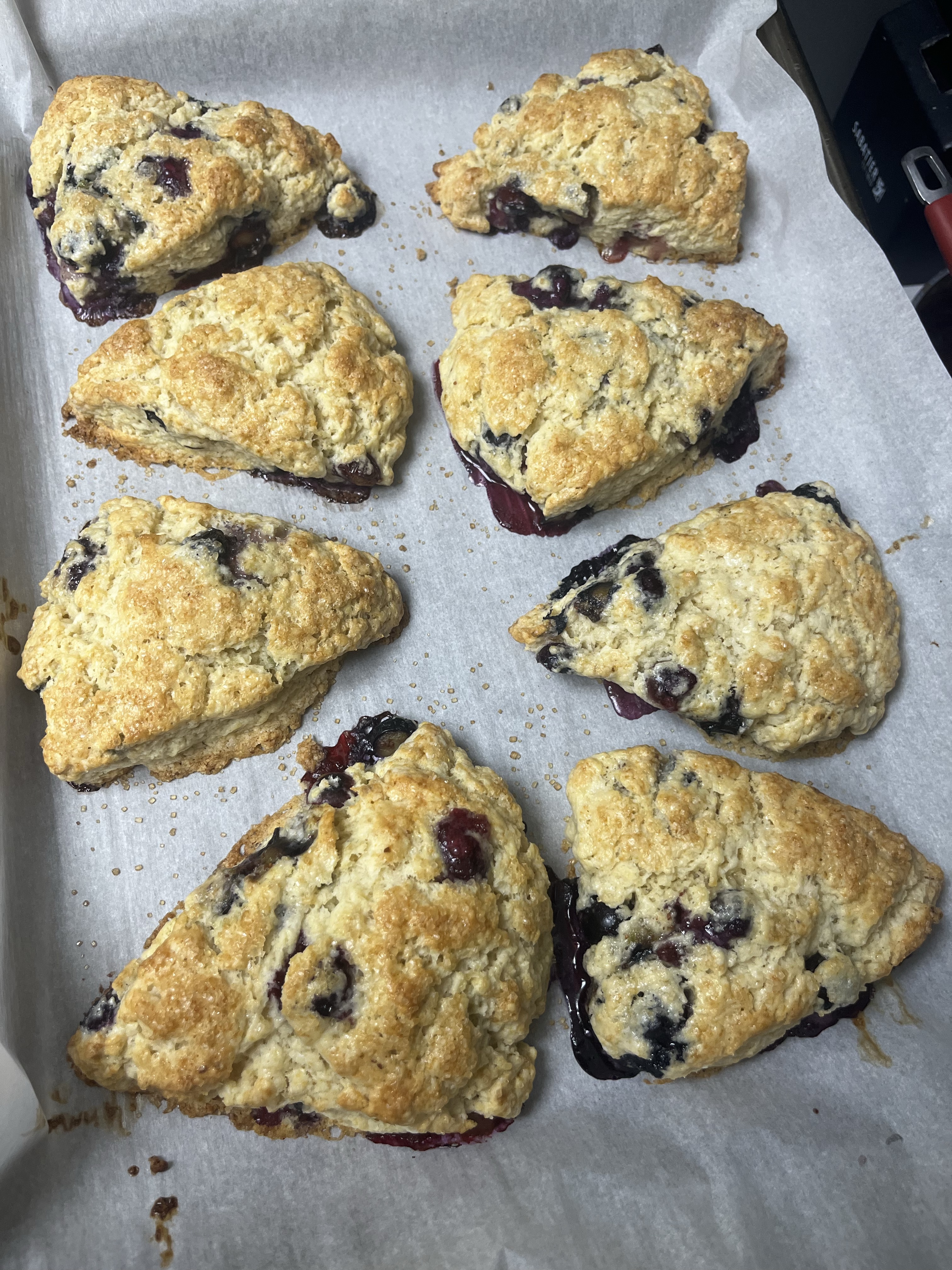 Blueberry Sourdough Scones 4 Count 
