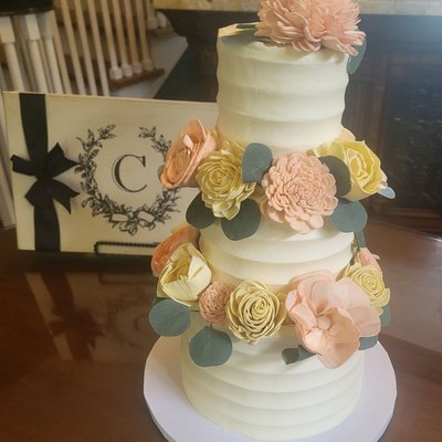3 Tier 4",6",8" (46 Servings)