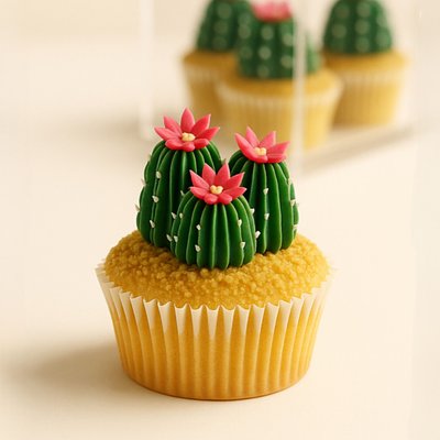 Cactus & Succulents Cupcakes (12)
