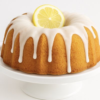 Lemon Poundcake With Glaze 