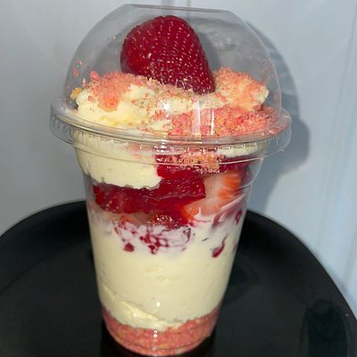 Strawberry Crunch Cheesecake Cup