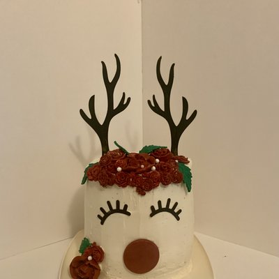 Rudolph Cake - 3 Layer - 6 Inch