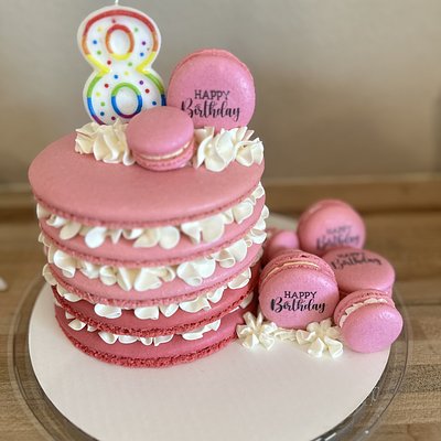 Layered Macaron Cake