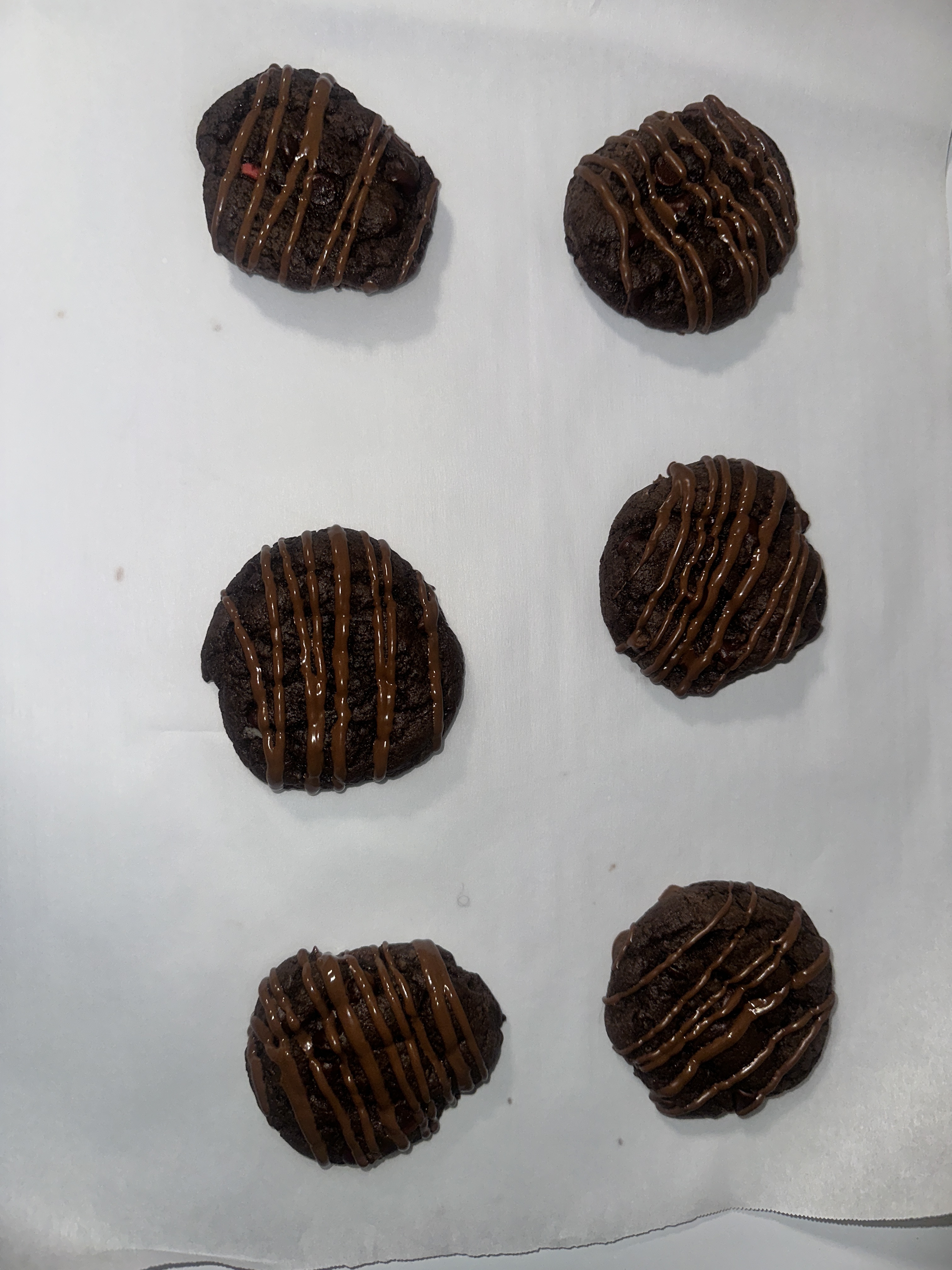 Triple Chocolate Chip Cookies