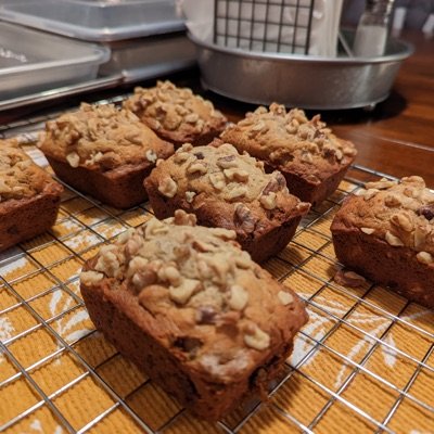 Mini Banana Bread Loaves 5 Pack 