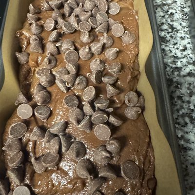 Gluten Free Chocolate Glazed Triple Chocolate Loaf