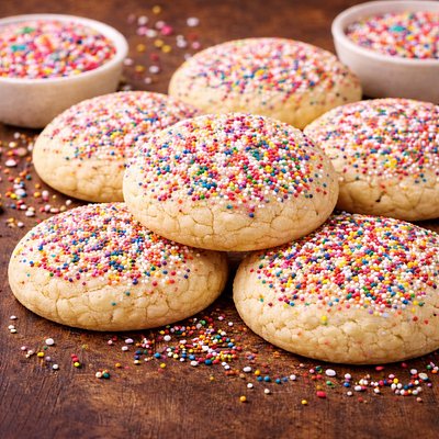 Rainbow Sprinkle Cookies 