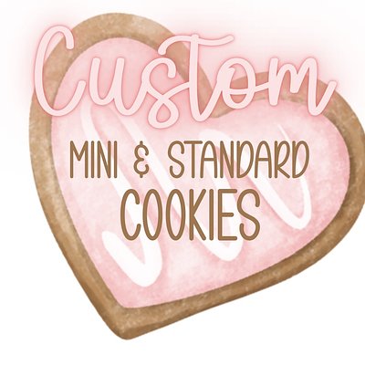 Custom Sugar Cookies - 24 MIXED SIZE Cookies