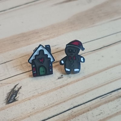Gingerbread Stud Earrings