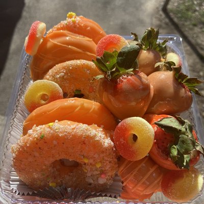 Candied Grapes, Pineapples, and Strawberries 