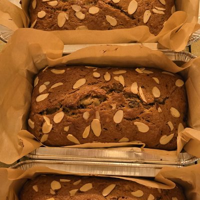 Banana Cranberry Almond Bread Loaf - Full Size