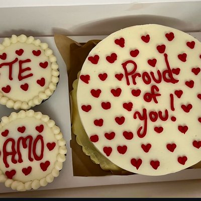 Customized Cake+Cupcake Box