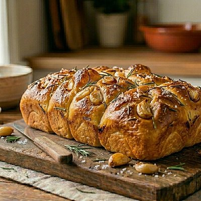 Roasted Garlic Focaccia 