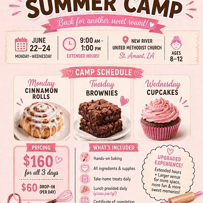 Little Bakers Summer Camp (Ages 8-12)