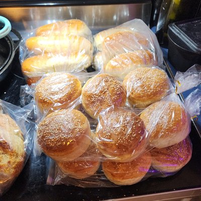 Sourdough hamburger buns
