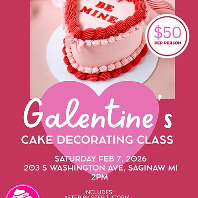 Galentine’s Cake Decorating Class