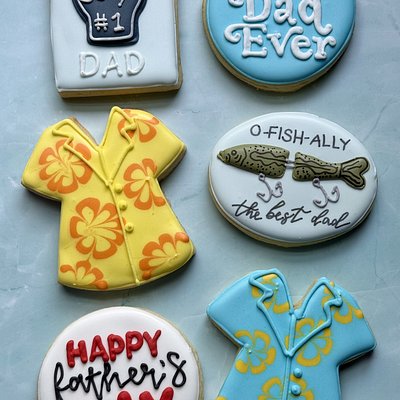 Fathers Day Cookies (single, Choose Design)
