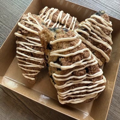 Blueberry Coffee Cake Sourdough Scones (4-Pack)