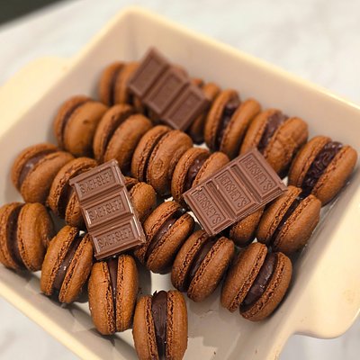 Double Chocolate Macarons