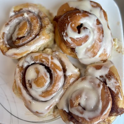 Easter Cookie Box And Cinnamon Rolls 