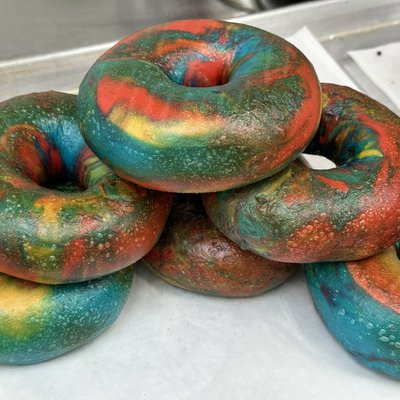 Rainbow Bagels