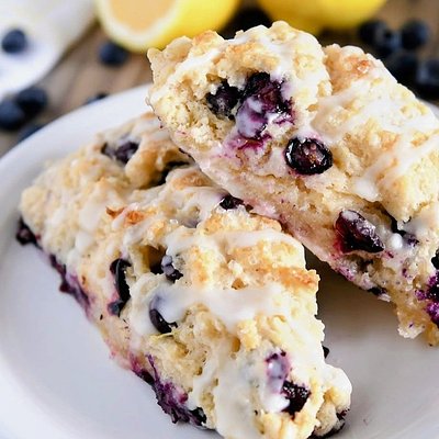 Organic Sourdough Lemon Berry Scones ( Long Fermented At Least 18 HOURS)