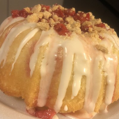 Strawberry Shortcake Bundt Cake -8 In