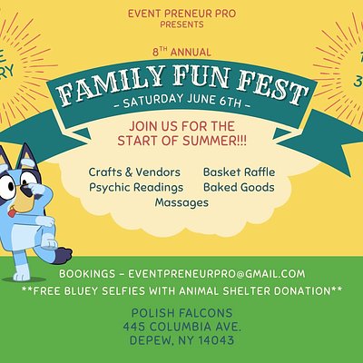 June 6th: Family Fun Fest & Vendor Market