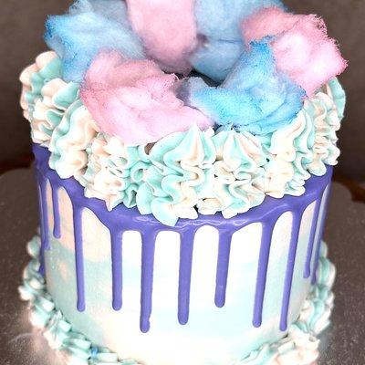 4” Tall 4 Layer Cake Serves 12-16 People 