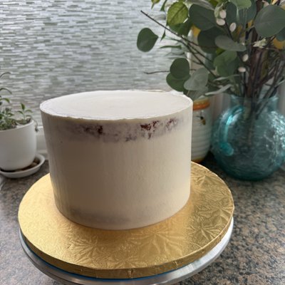 8” 3 Layer Semi Naked Cake