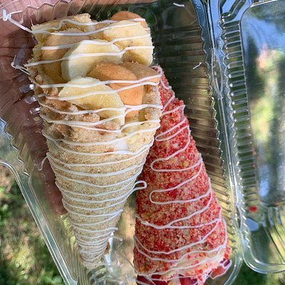 Banana Pudding Cheesecake Cone