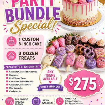 PARTY BUNDLE SPECIAL 🎂🍓🧁🎉‼️