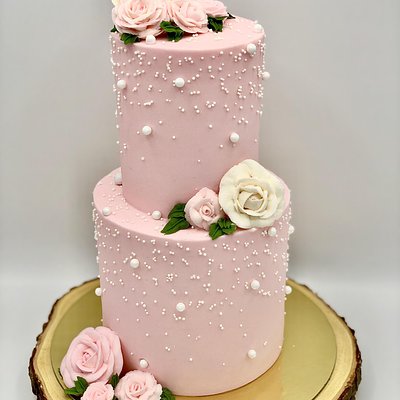 2 Tier Round Custom Cake 4inch and 6inch (Feeds 8-14 People)