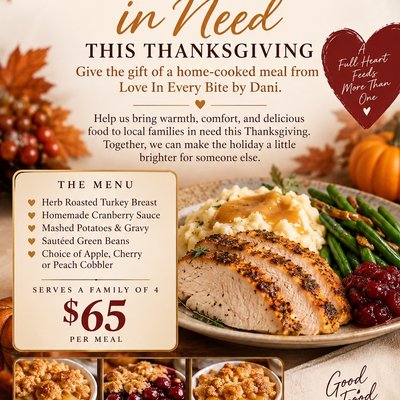 Sponsor A Family In Need For Thanksgiving 