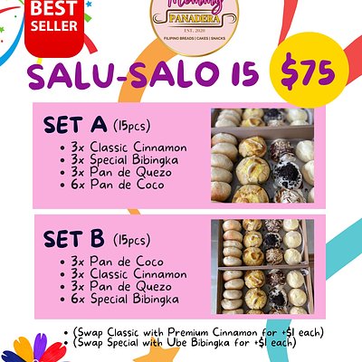 15pcs SET A - Salu-Salo (Feast) Boxes