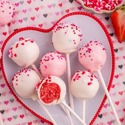 Strawberry Individual Cake Pop