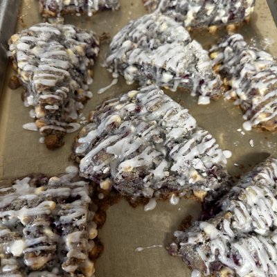 Gluten-free White Choc Raspberry  Scones 