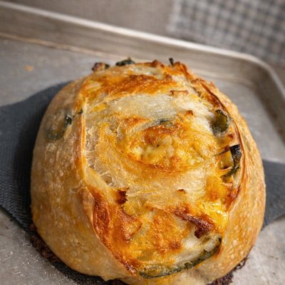 Jalapeno Cheddar Sourdough Loaf