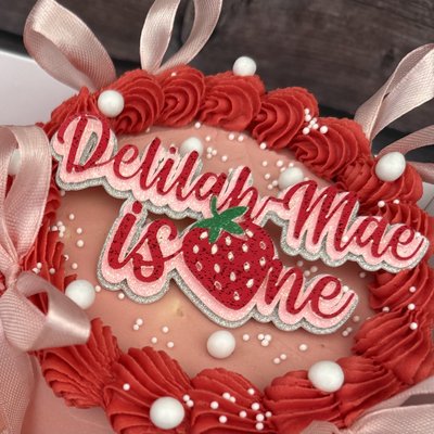 Triple Layer Cake Customer Cake Topper