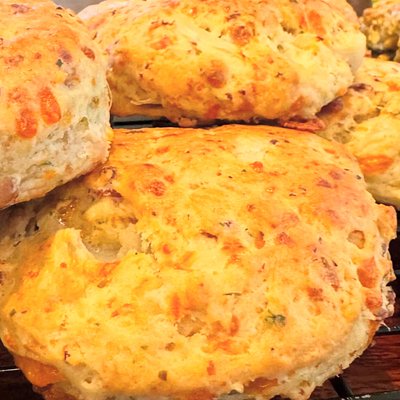 Bacon & cheese Scones