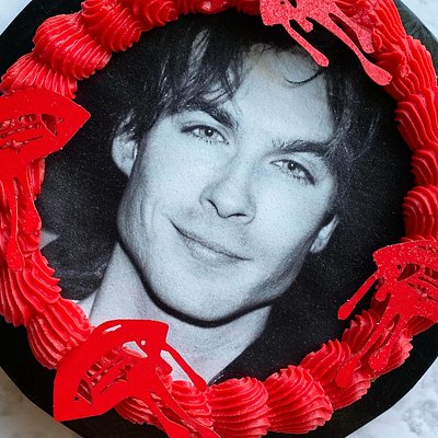 TVD themed Custom Cookie Cake 