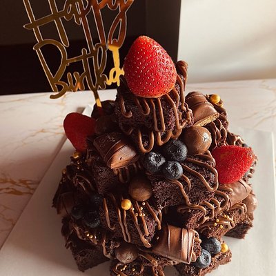 Brownie Cake Tower