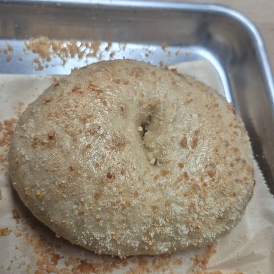 Garlic Parmesan Sourdough Bagels