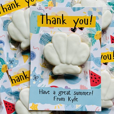 Cookie Card Summer Favors 
