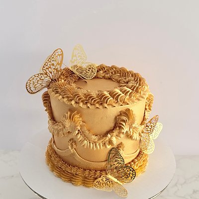 Vintage Style Single Tier, Layer Cake