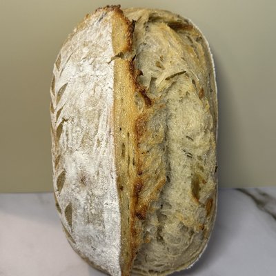 Rosemary Garlic Sourdough Artisan Loaf 