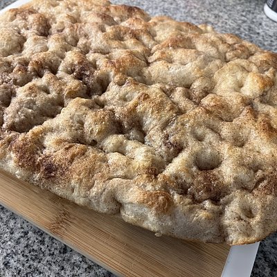 Iced Cinnamon Sugar Focaccia