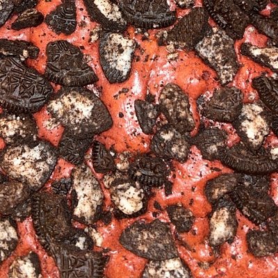Red Velvet Oreo Brownies 