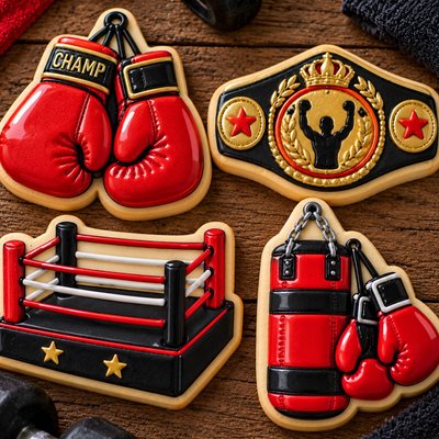Boxing Party Cookies Sugar Cookie 