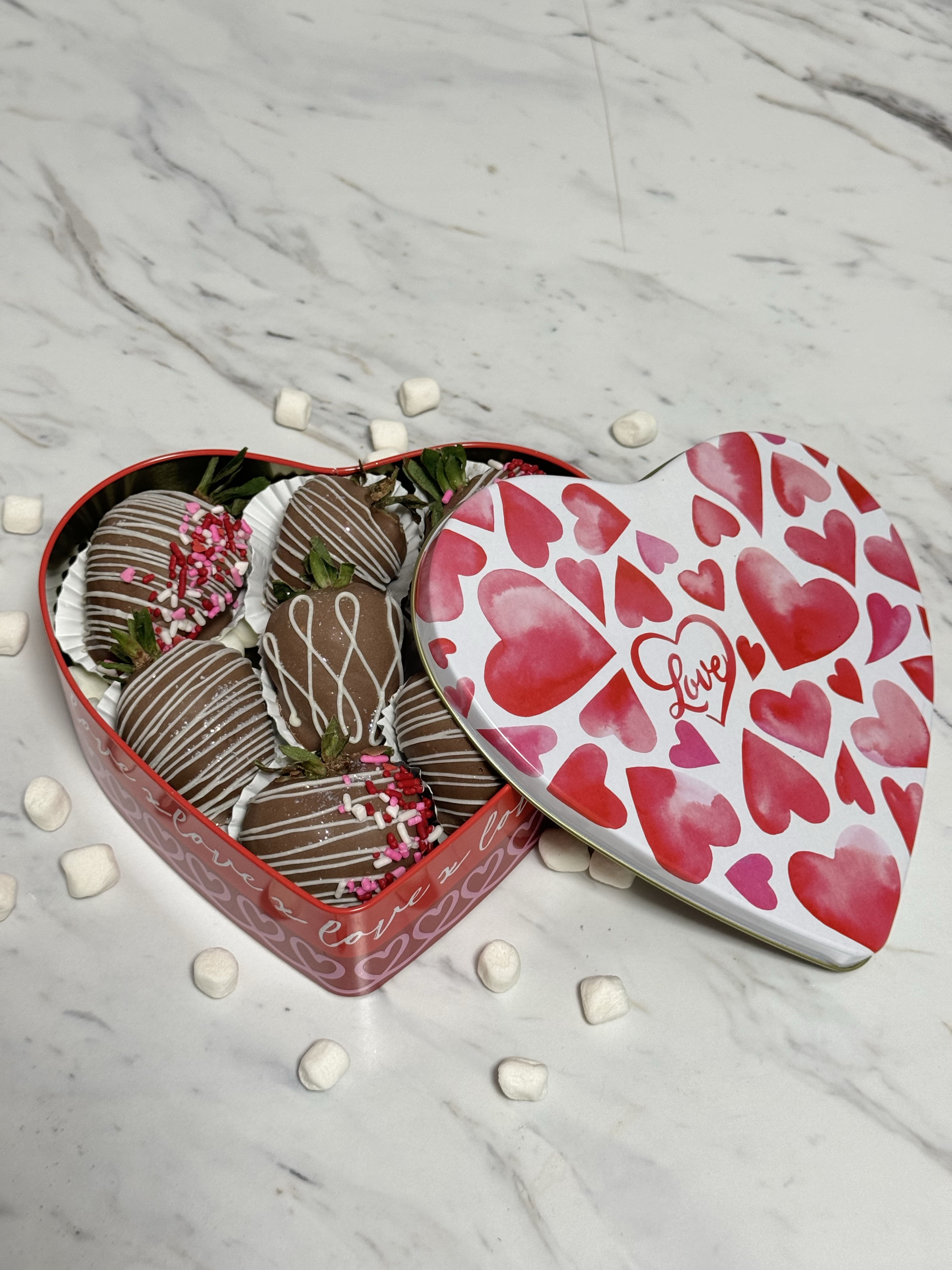 6 Chocolate Covered Strawberries 
